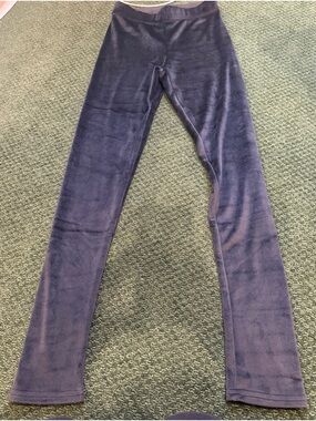 Black velvet velour Conceited Leggings size Small